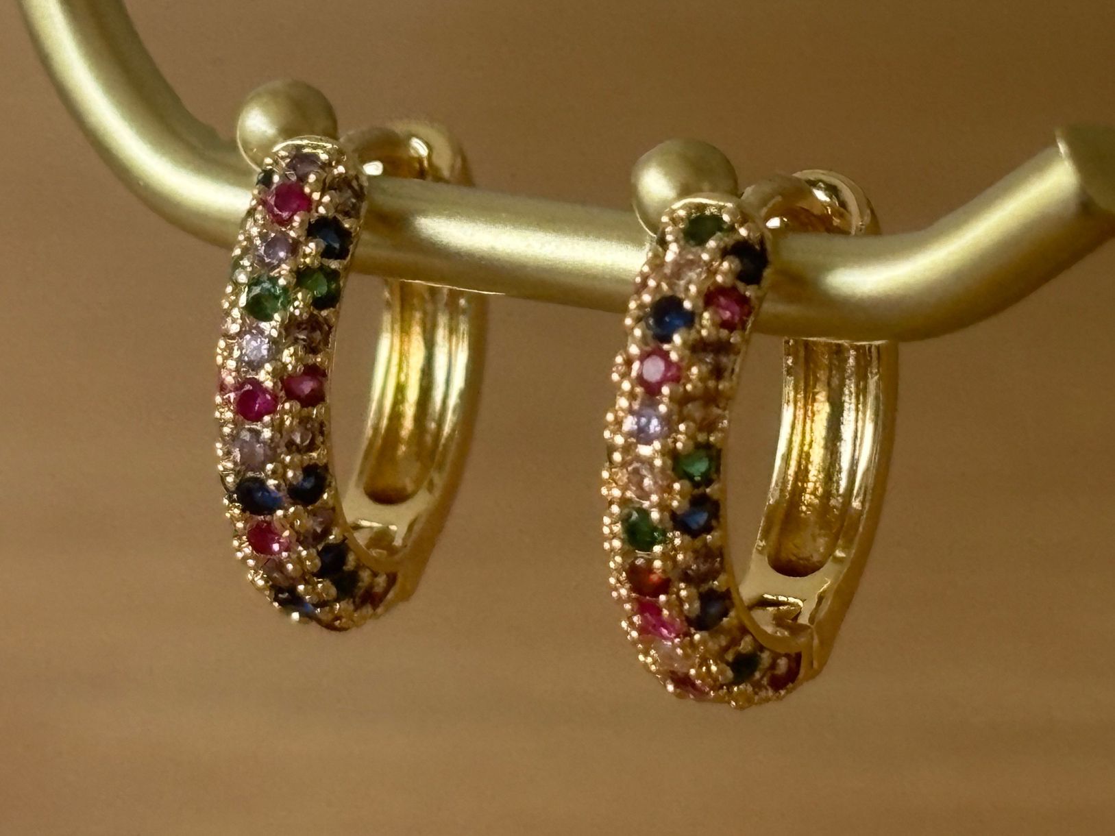 Orecchini pendenti & Orecchini a lobo: Luxus Elegante Ohrstecker Ohrschmuck Multicolore Farbe:Gold – Nuovo (secondo la descrizione) da Biel-Bienne venduto da Roserosse13