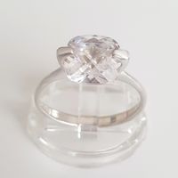 Silberring  925 mit Stein, Grösse 19.3mm