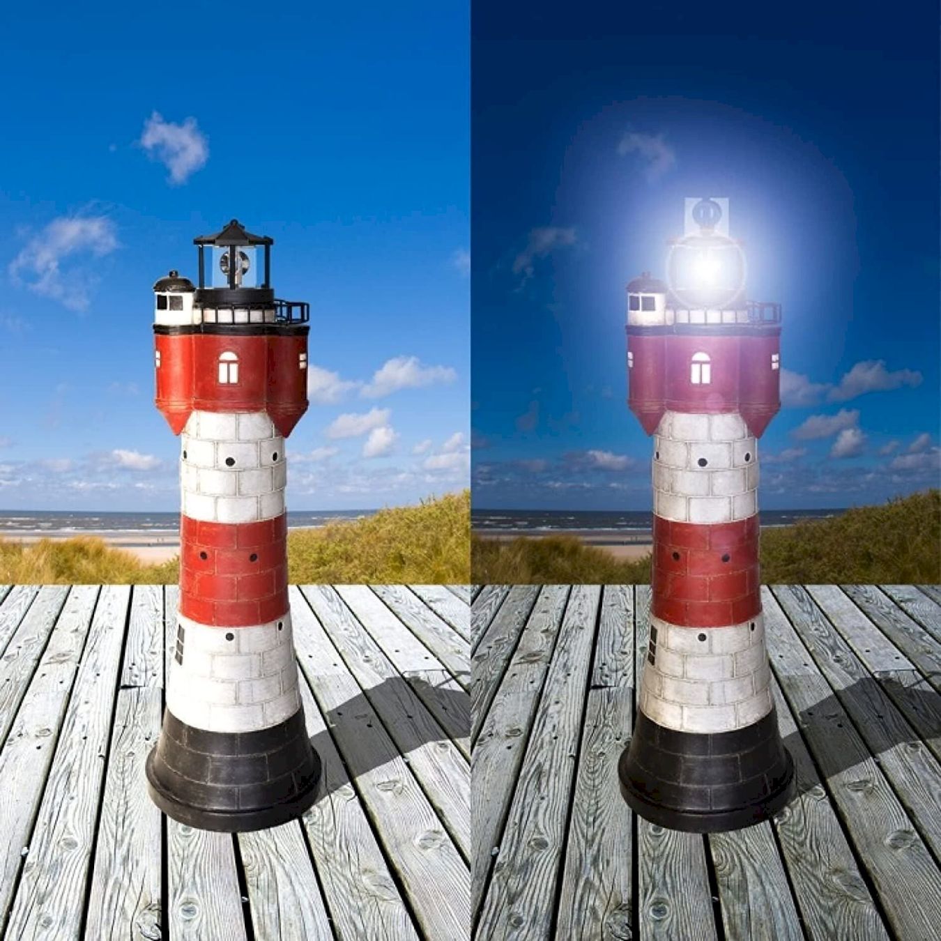 Toutes les décorations: Westerholt Solar Leuchtturm Roter Sand – Neuf avec emballage d'origine à Bottighofen par zaap