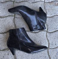 Heels 37 Fake Kroko Leder Damen Schuhe Absatzschuhe schwarz