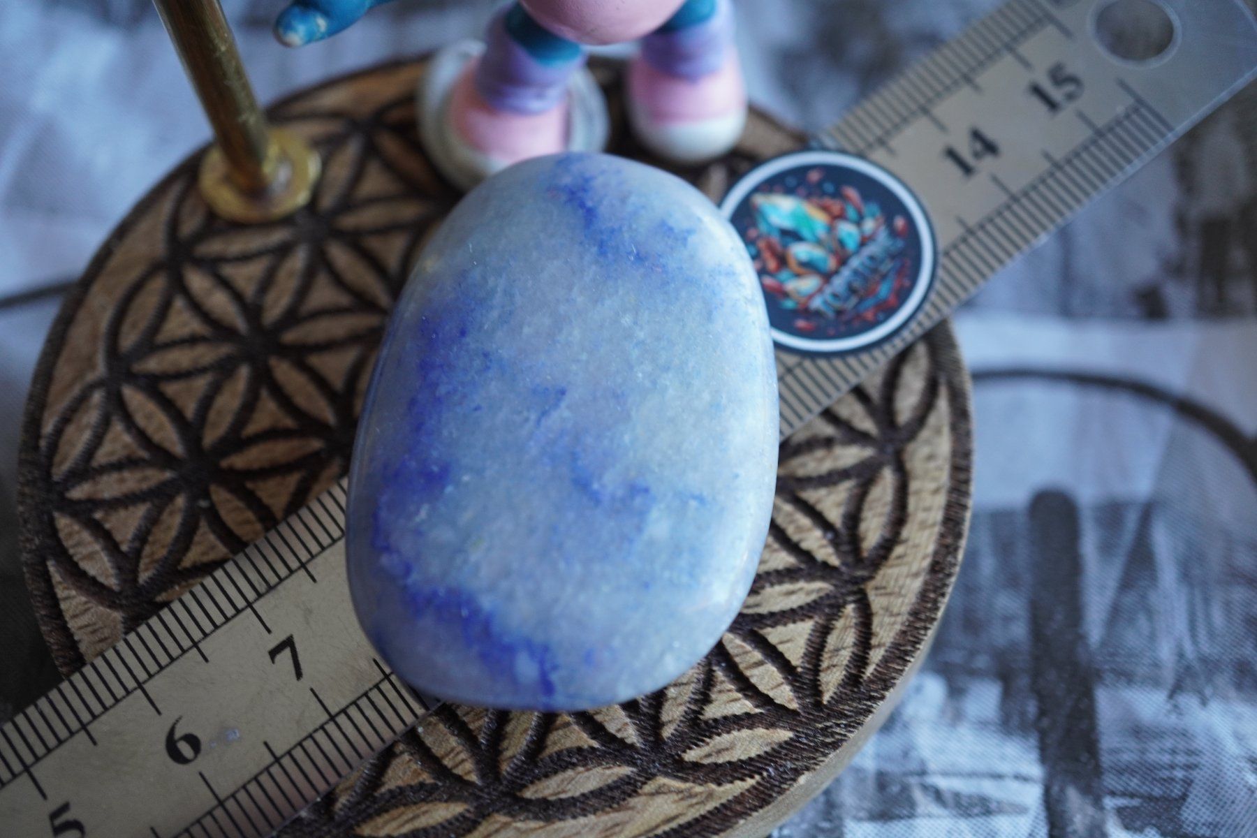 Minerali & Pietre curative: Blauquarz      Scheibenstein      ab 1.-    Aus  Räumung – Nuovo e nell'imballaggio originale da Eschenbach SG venduto da topstone 8