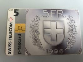 Fr. 5.- Taxcard  Telefonkarte  Telecom  PTT  1996