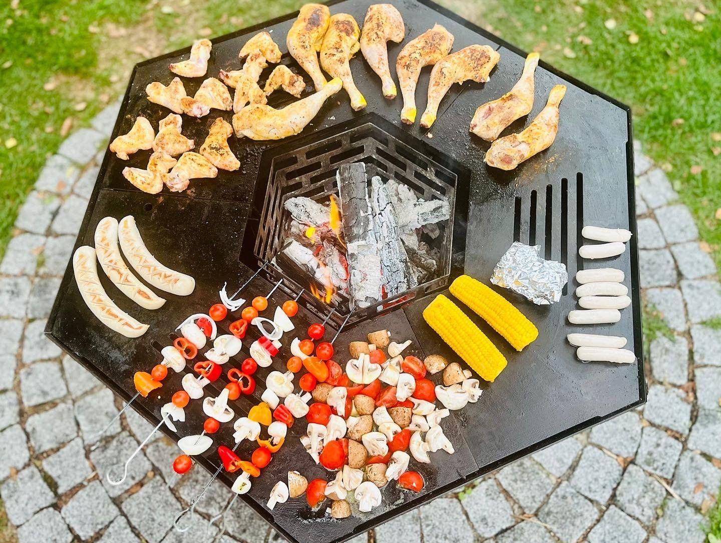 Bracieri: modulare Feuerschale Försterfeuer® mit Grillring – Nuovo e nell'imballaggio originale da Madiswil venduto da Foersterfeuer 5