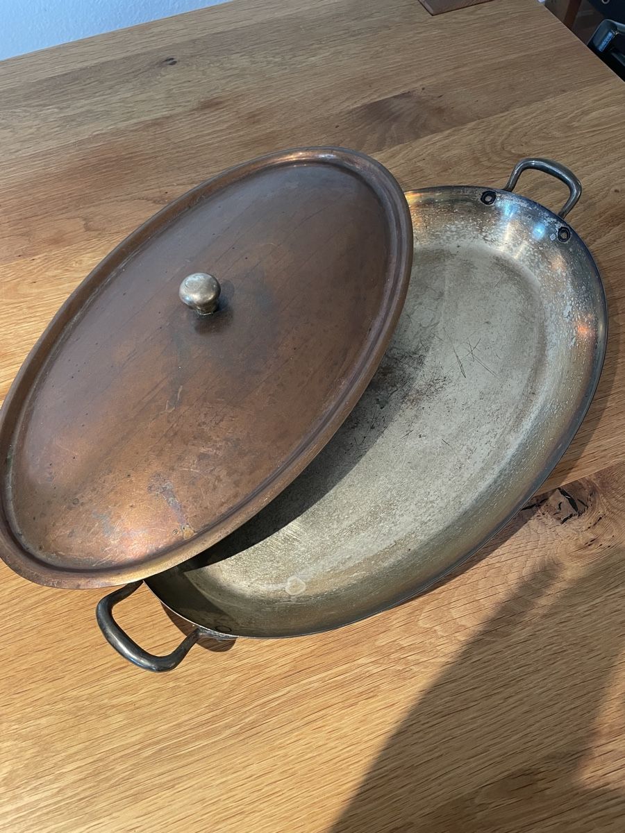 Pfannen: Kupferpfanne oval mit Deckel  – Gebraucht aus Herrliberg von Carmela_M.