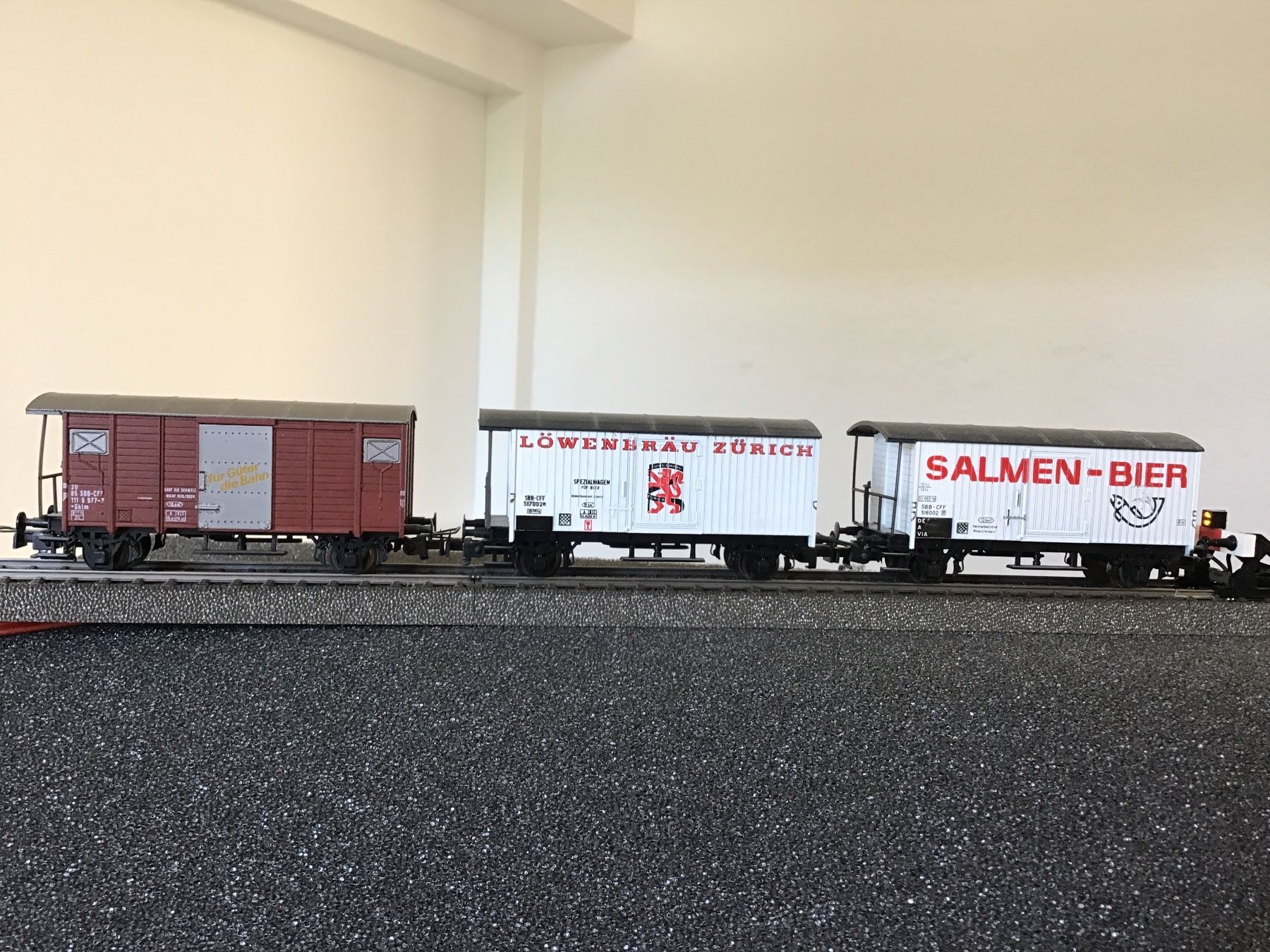 Liliput Modellini di ferrovie: 3 Güterwagen SBB SBB CFF H0 LILIPUT WECHSELSTROM – Usato da Männedorf venduto da Modelle-aller-Art