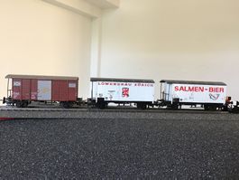 3 Güterwagen SBB SBB CFF H0 LILIPUT WECHSELSTROM