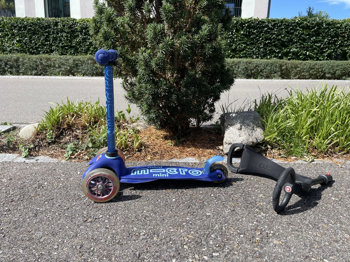 Micro Kickboard: Kinderroller Mini Micro blau mit Sitz guter Zustand – Usato da Uster venduto da Jemedi 2