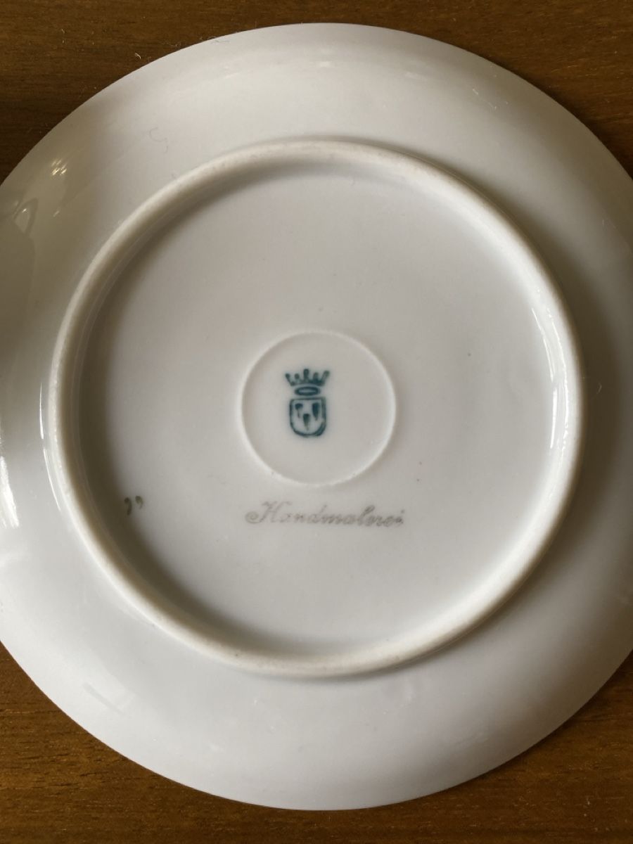 Tazze: 5 handbemalte Kaffeetässchen inkl. Vase – Usato da Luzern venduto da Gustav-33 4