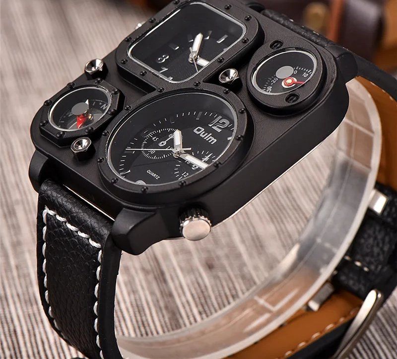 Uhren: Gragio Dualuhr mit Kompass und Thermometer Quartz – Neu und originalverpackt aus Lausanne von WATCH-WORLD 2