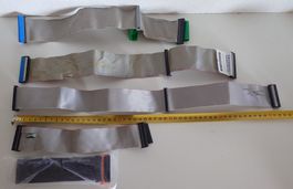 Lot mit 5 E-IDE / IDE-Flachbandkabel / Floppy-Kabel D