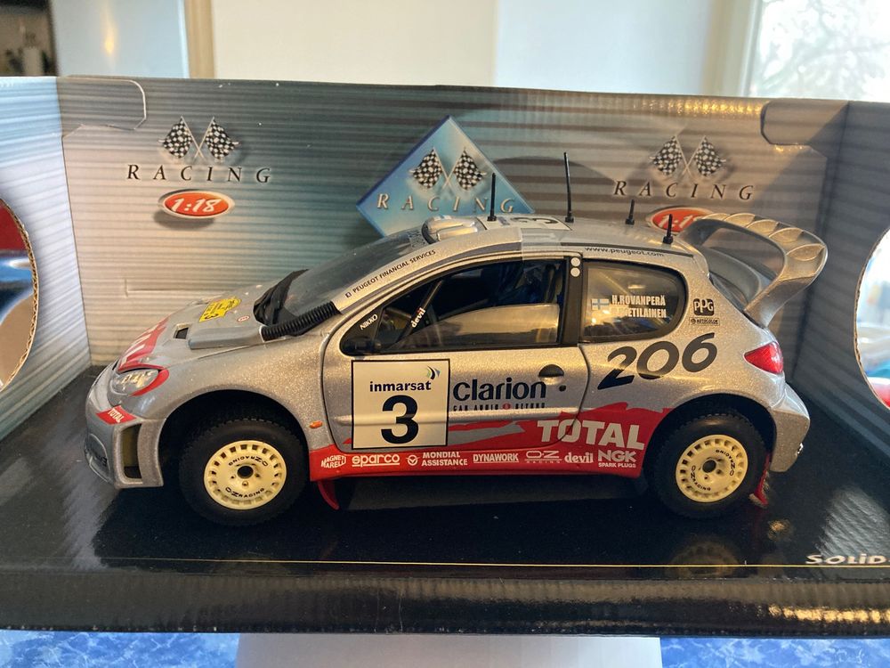 Peugeot 206 wrc Safari Rally 2002. Solido 1/18 (Neu und ...