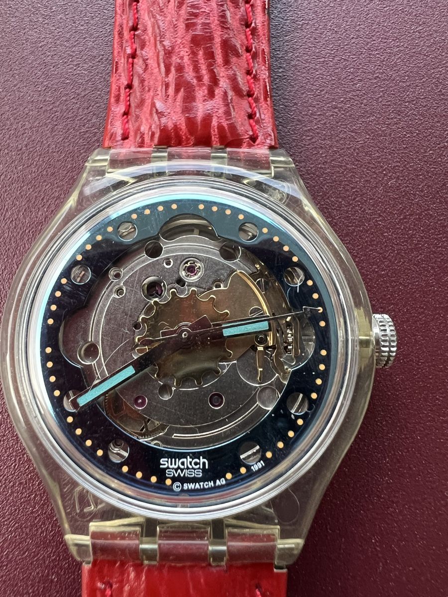 Swatch Orologi: Swatch Automatic SAK101 Red Ahead – Usato da Altdorf UR venduto da Seller660 1