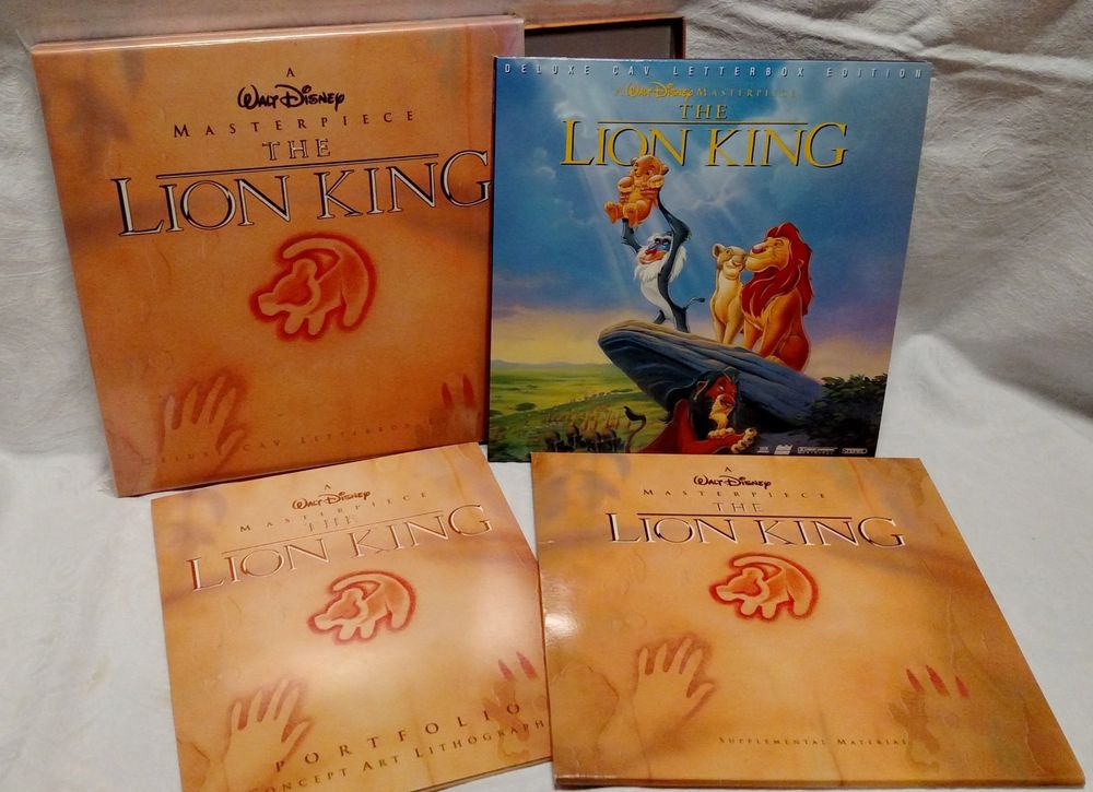THE LION KING Laserdisc CAV Deluxe 4 Discs Set NEU RARITÄT! Kaufen