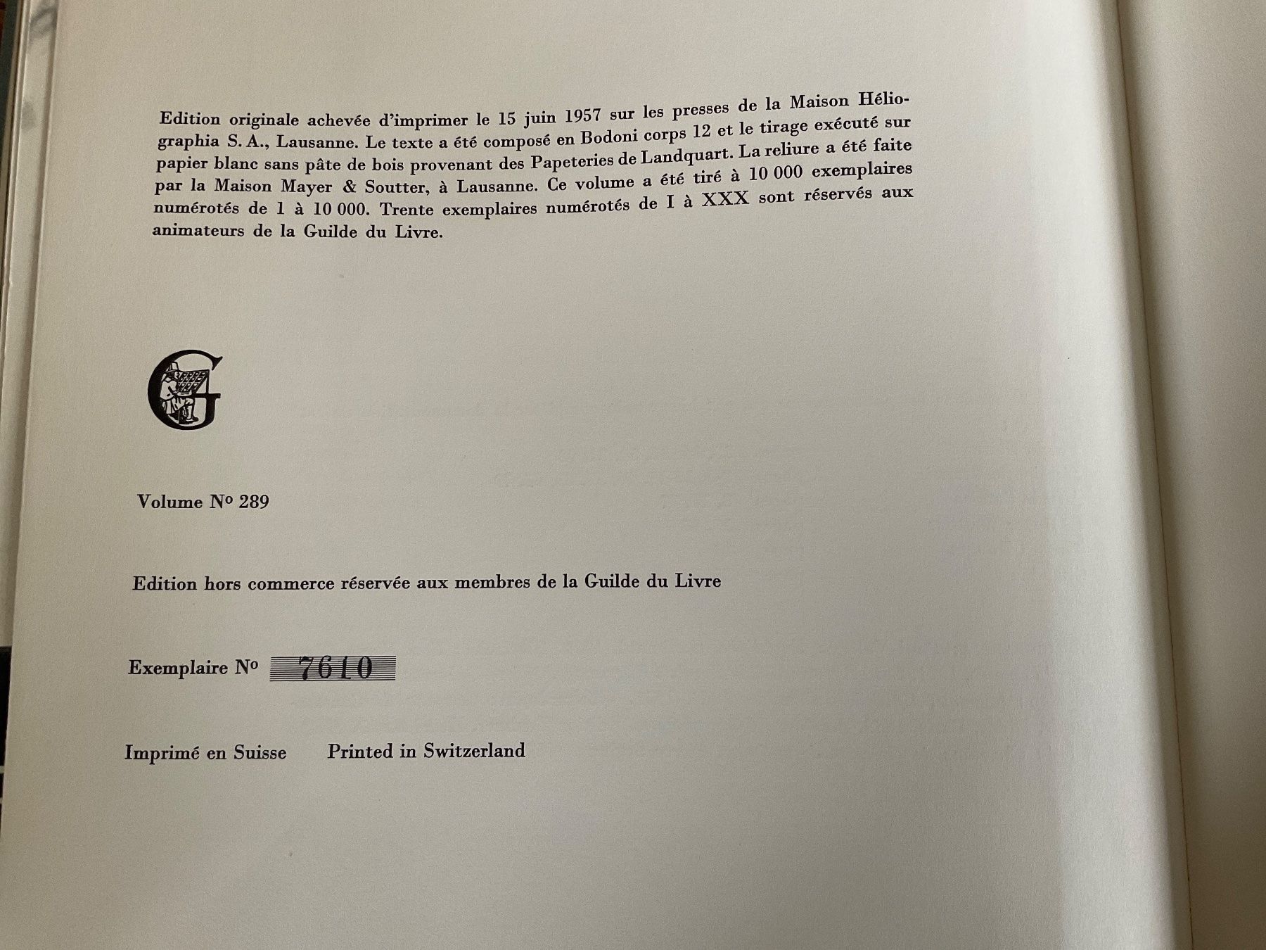 Libri: MÉDITERRANÉE Henriette Grindat Limit. EA 1957 – Usato da Avenches venduto da Tinkey 3