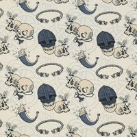 Jersey "Vikingskulls" Wikinger Stoff hell je m