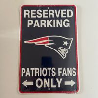 🏈 NFL New England Patriots Parking Only (Lizenziert & OVP)
