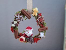 Winterkranz mit Keksen Handgemacht, auch für Maileg