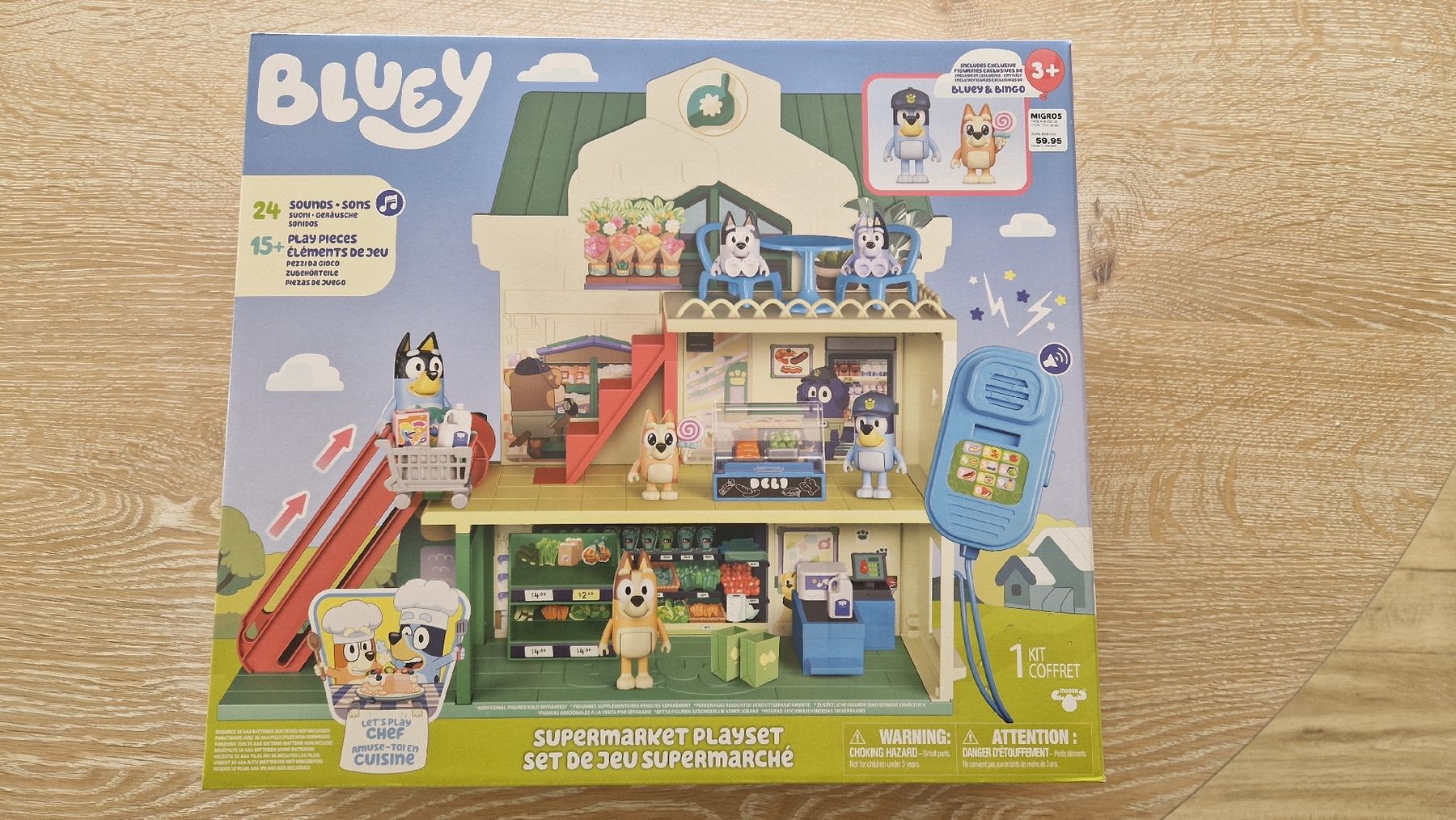 Giocattoli: Bluey Supermarkt Spielset, NEU – Nuovo e nell'imballaggio originale da Bettlach venduto da Vasi31