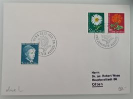 PJ 200-202 ohne Leuchtstoff 1963 FDC (90.--) für 5.--