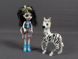 MATTEL Enchantimals Zebramädchen Zelena Zebra