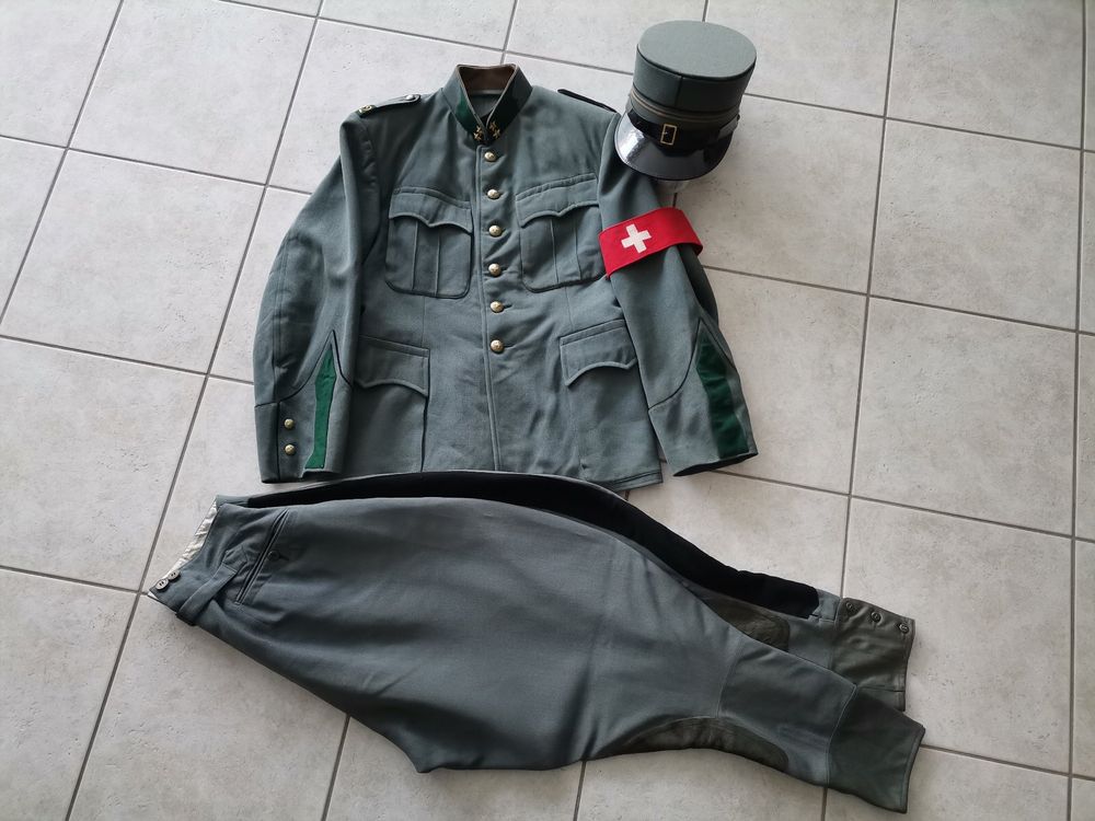 Uniforme officier Premier Lieutenant armée suisse Mob WW2 (Gebraucht ...