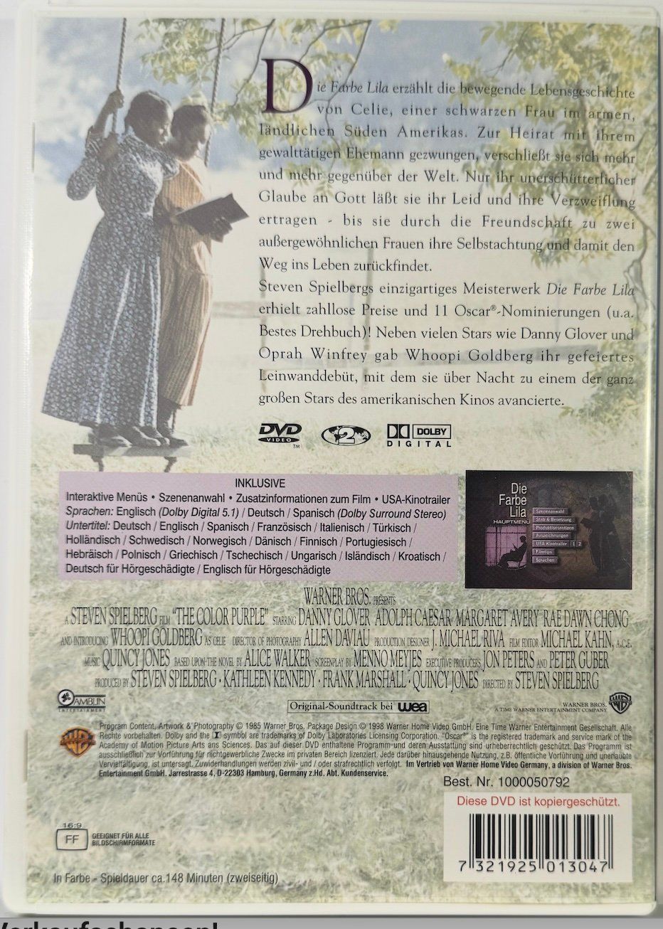 Tutti i DVDs: DVD DIE FARBE LILA – Usato da Wisen venduto da gigisna 2