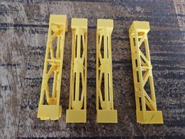 lego 58827 lot de 4 pièces Yellow Support 2 x 2 x 10