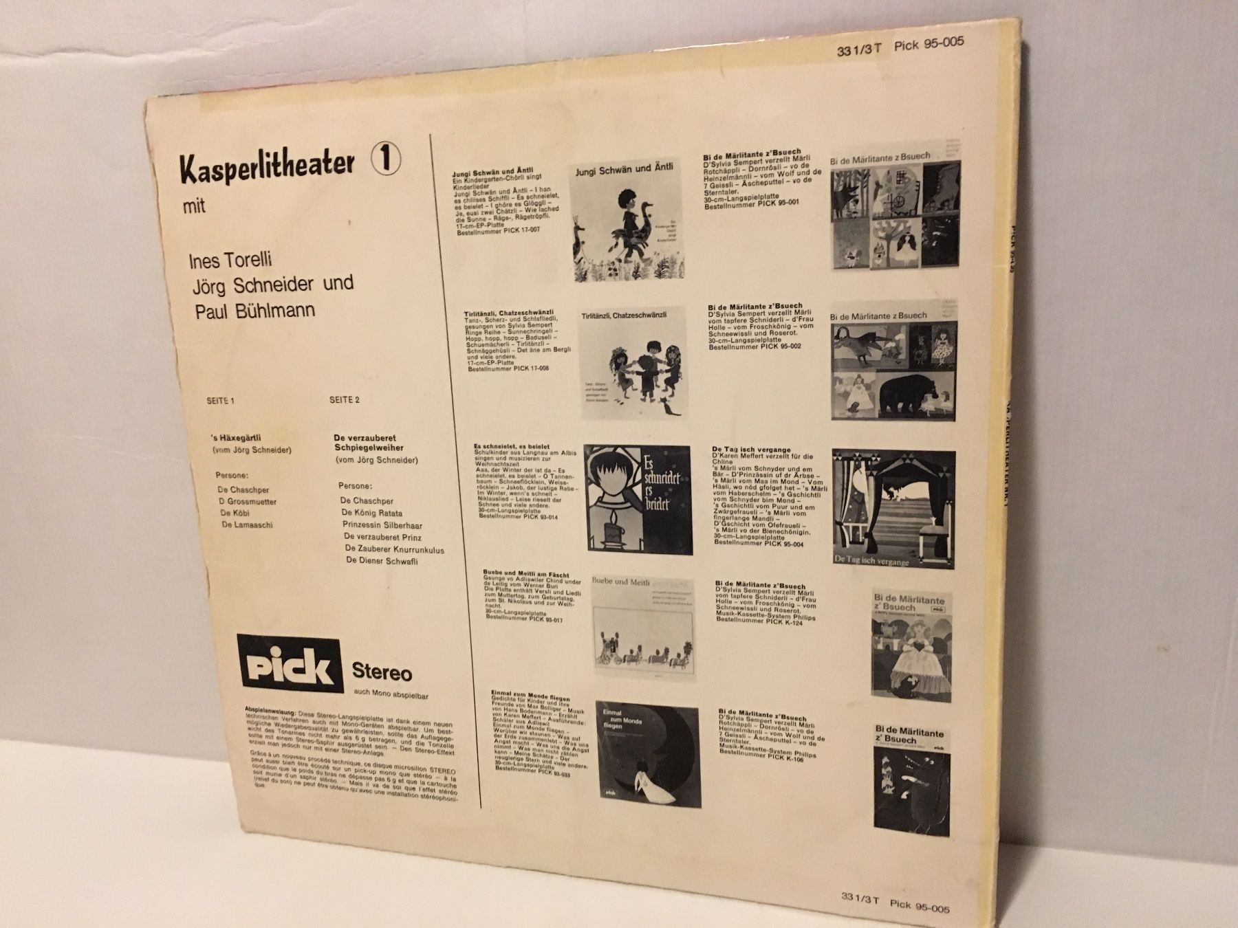 Dischi in vinile: Schallplatte - Kasperlitheater Nr. 1 - Pick - 1968 – Usato da Andwil SG venduto da Rainboli 1