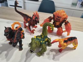 5 Spielfiguren Monster Set Schleich gebraucht guter Zustand