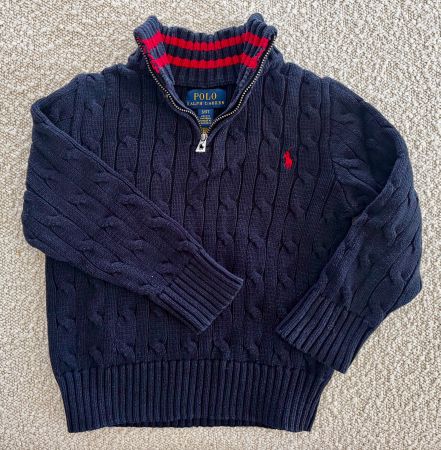 Polo Ralph Lauren Cable Knit Half-Zip Pullover, Gr. 3T