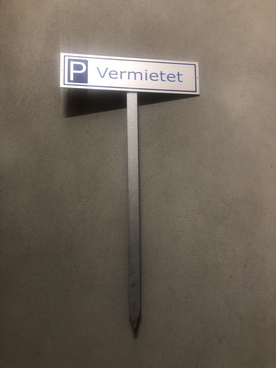 Ecriteaux: Parkplatz Schild Vermietet – Neuf (Voir description) à Solothurn par Lycosidae