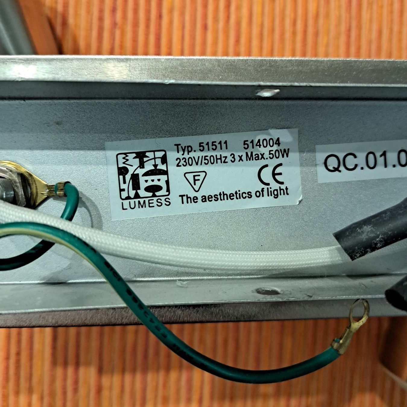 Lampadari & plafoniere: Plafonnier en acier brossé 3 ampoules LED comprises – Usato da Genève venduto da Leo_56_13 3