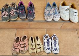 Schuhpaket 7 Paar Schuhe Sandale Mädchen Grösse 26-28