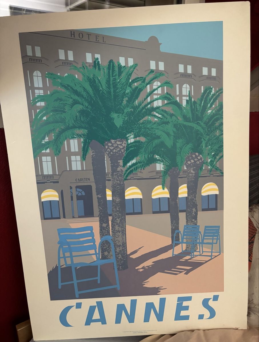 Poster & Bilder: Original Silkscreen Poster, Quentin King, 1983 “ CANNES” – Neu (gemäss Beschreibung) aus Biel/Bienne von CuriousCat 6