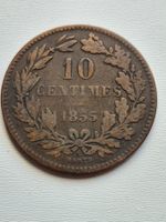 Luxemburg 10 Centimes 1855 - selten!