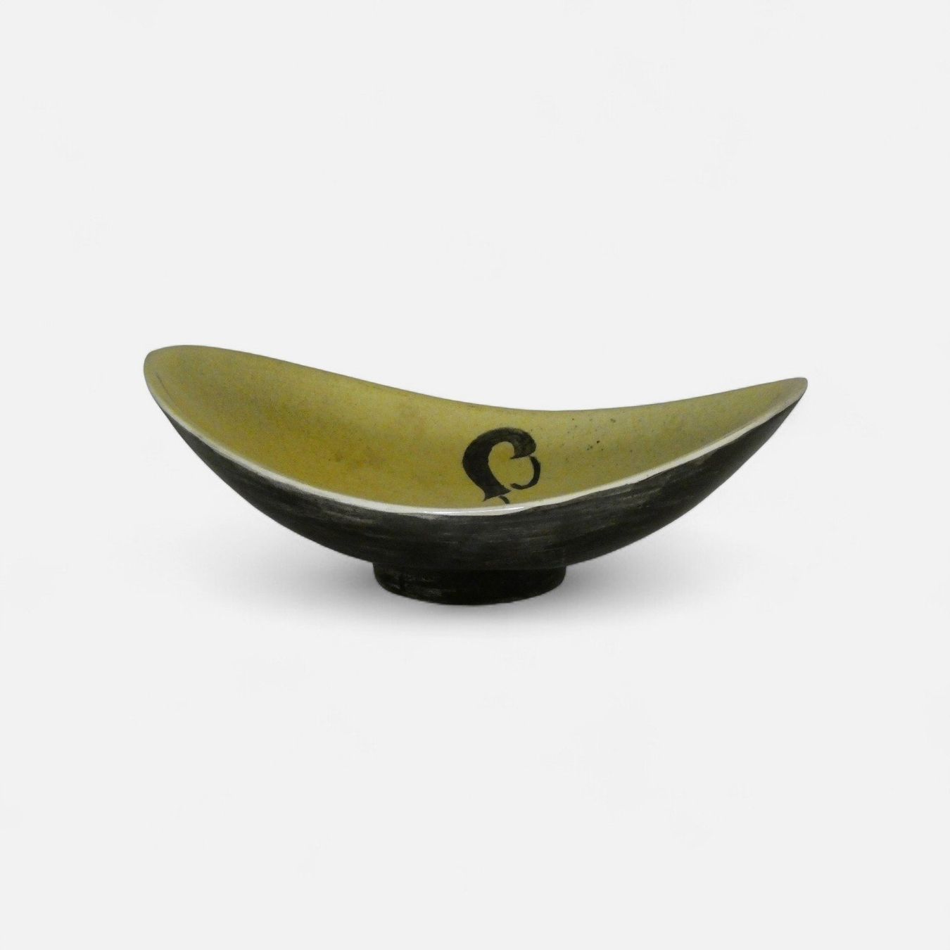 Piatti di portata: Coupe en céramique monogramme "MS" vers 1960. – Usato da Fribourg venduto da will69 1