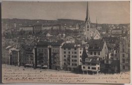AK Zürich ZH Polytechnikum ETH Predigerkirche gel. 1902