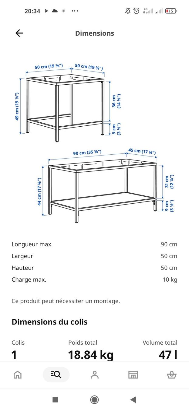 Ikea Tische: Table basse Ikéa – Gebraucht aus Lausanne von emm_5ml5 1