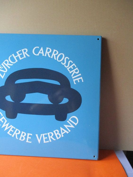 Emaille  Zürcher   Carrosserie     Emailschild 5