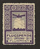 Langnau 1913 Vorläufer VI postfrisch ** Bider Kat min 1400.-