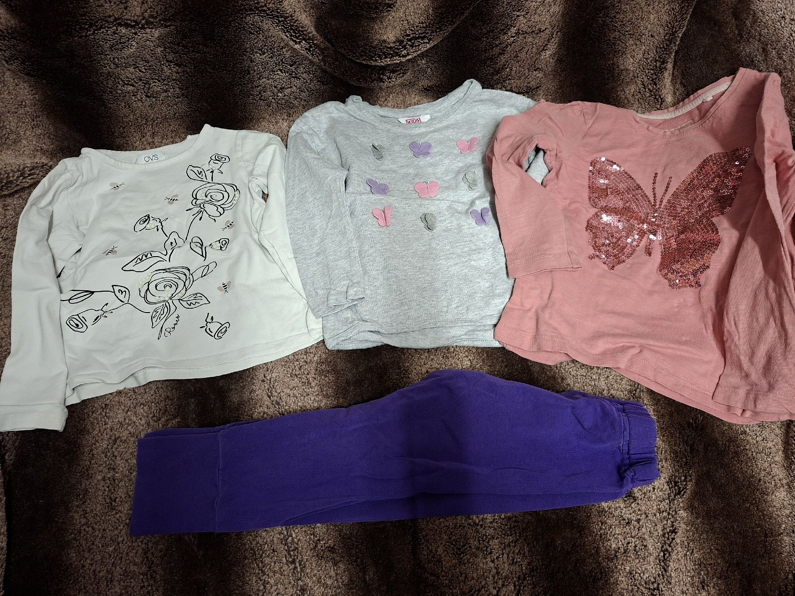 Lotti & Set di vestiti: Gr.110/116 Mädchen Langarmpulli Set 9 Pullis 2 Leggings – Usato da Reiden venduto da eneiba 3