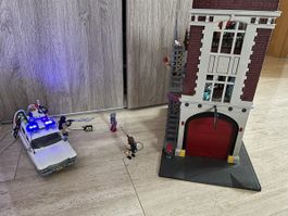 Playmobil Ghostbusters mit Auto und Ghostbusters Haus