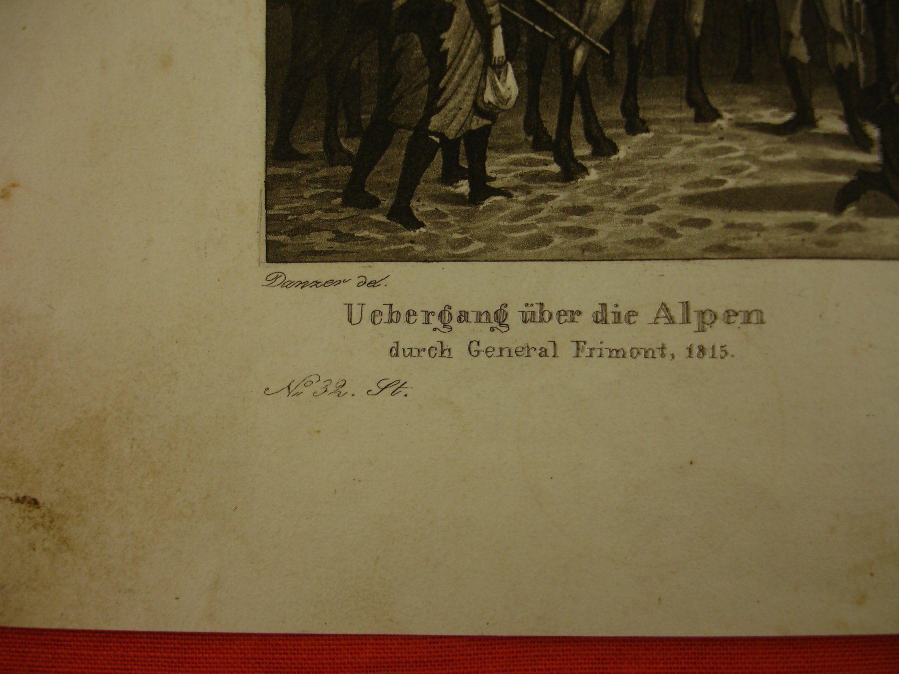 Stiche: FRIMONT ALPENÜBERQUERUNG, AQUATINTA 1837 – Gebraucht aus Grüningen von Kartensammler 3