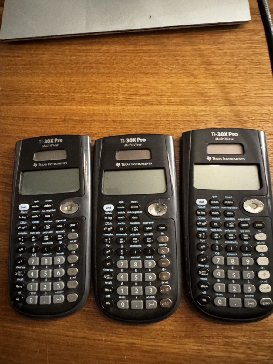Texas Instruments Taschenrechner: 3x Texas Instruments TI-30X Pro MultiView Kalkulators – Gebraucht aus Zürich von lar_fg5x