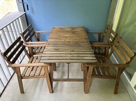 Tables et chaises d'extérieur