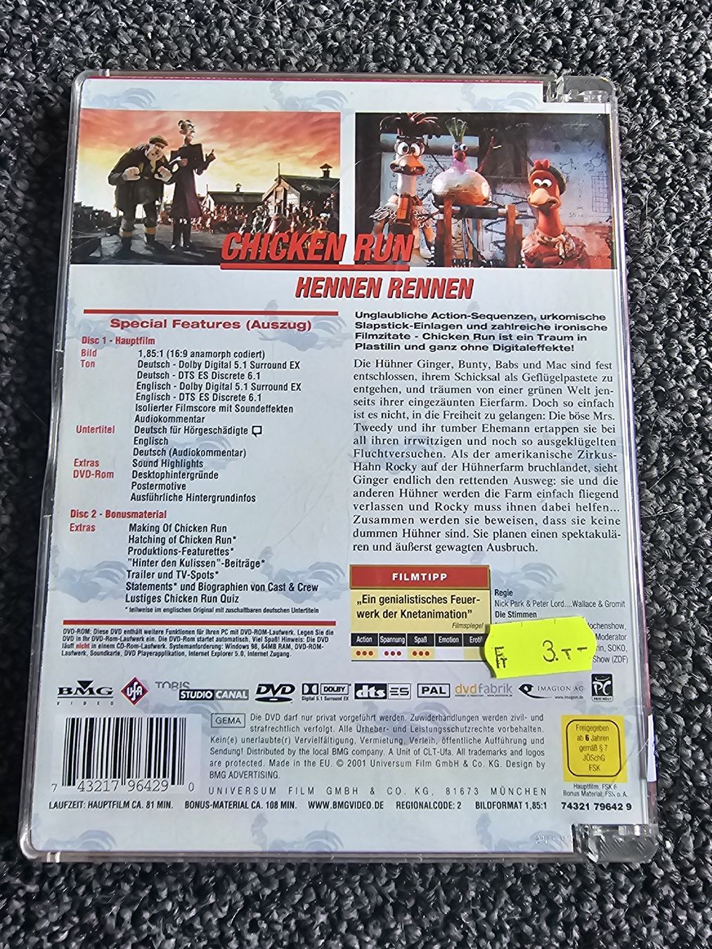 Tutti i DVDs: Chicken Run (22034) – Usato da Ruswil venduto da jan_bxl5 1