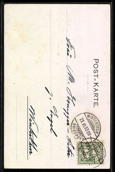 Cartes postales: Winterthur, Steiggasse, Strassenpartie – D'occasion à Berlin par bartko-reher 1