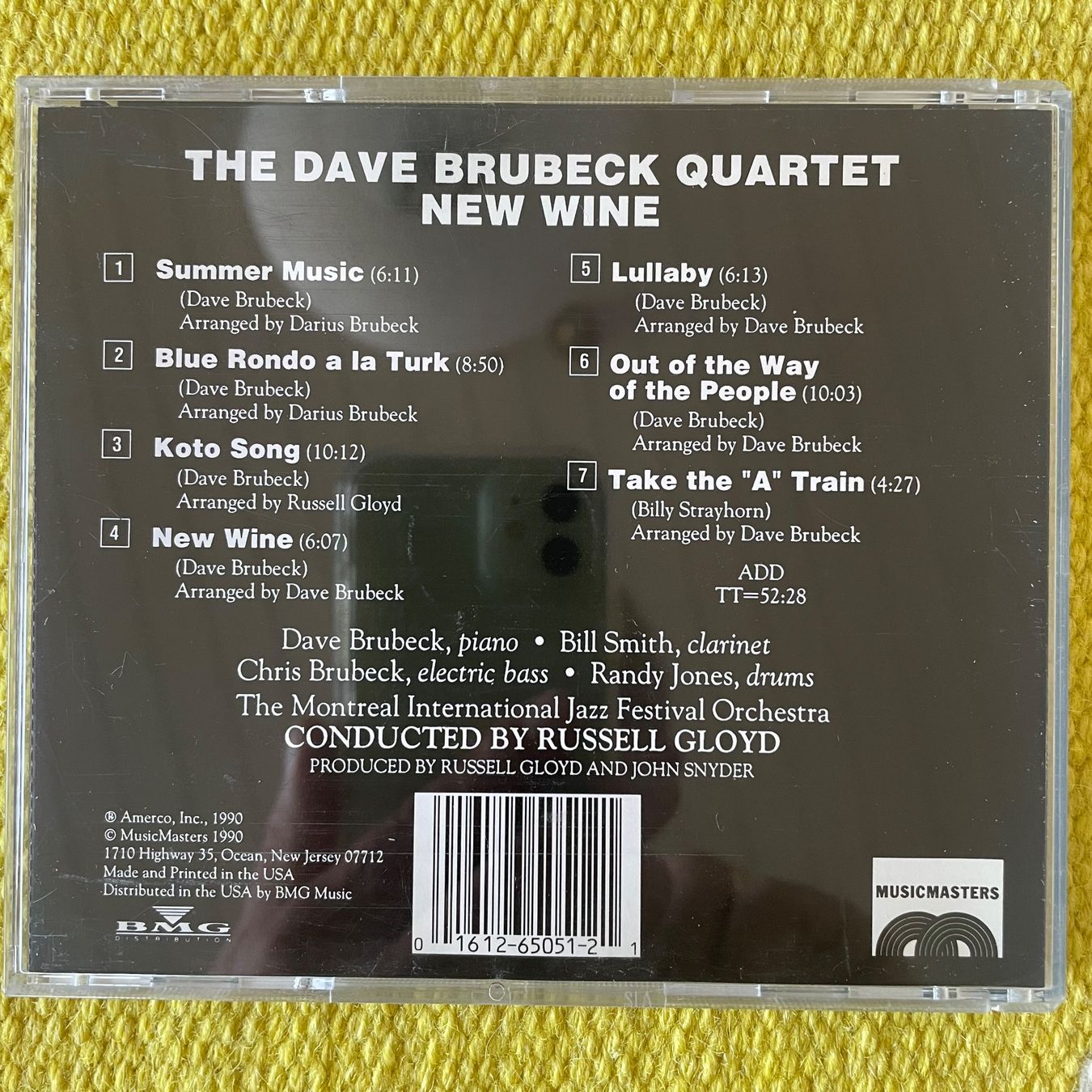 CD: DAVE BRUBECK QUARTET-NEW WINE – Usato da Rorschacherberg venduto da CD-Roli 1