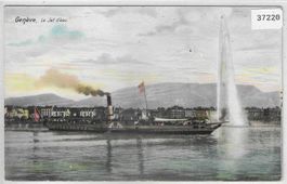 Geneve - Jet D'Eau - Bateau-salon "Aigle" Dampfschiff