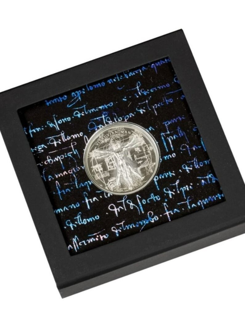 Alle Münzen: VITRUVIAN MAN 999 Silbermünze – Neu und originalverpackt aus Grenchen von BR2358 2